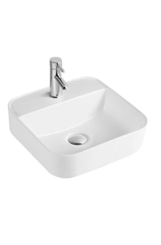 Bacha Oval Apoyo Cuadrada